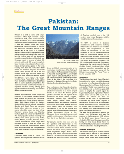 Pakistan: The Great Mountain Ranges