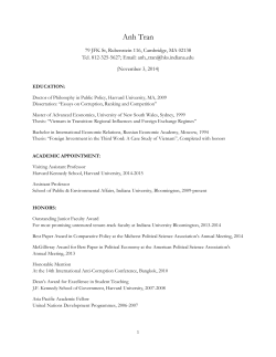 Anh Tran - Harvard University