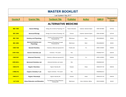 Master Booklist - Everglades University