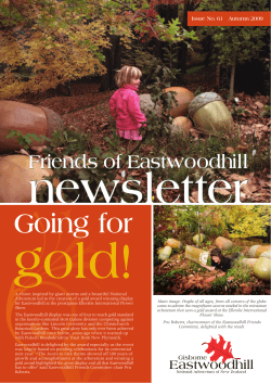 newsletter - Eastwoodhill