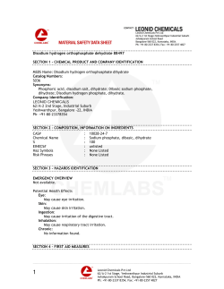 Disodium hydrogen orthophosphate dehydrate 88497 SECTION 1