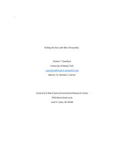 Rolling the Dice with Mice Personality - underc