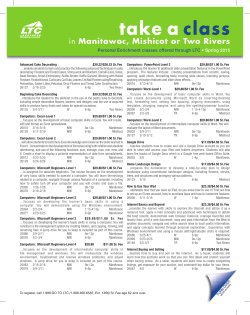 take a class - Lakeshore Technical College