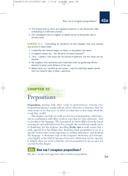 Prepositions