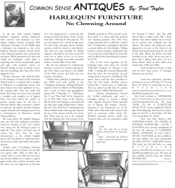 COMMON SENSE ANTIQUES By: Fred Taylor