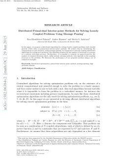 Distributed Primal-dual Interior-point Methods for Solving Loosely