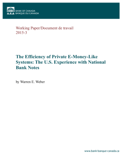 The US Experience with National Bank Notes