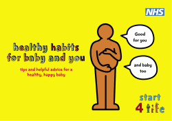 Healthy Habits For Baby And You