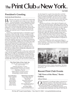 Fall - The Print Club of New York