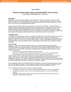 255-2008: Effective Graphics Made Simple Using SAS/GRAPH&reg; &rdquo;SG