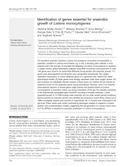 Identification of genes essential for anaerobic growth
