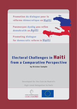 Electoral Challenges in Haiti from a Comparative