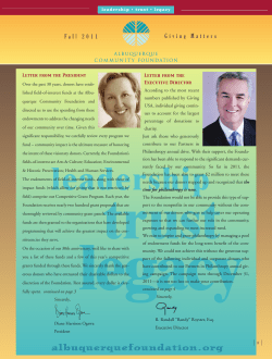 Fall - Albuquerque Community Foundation