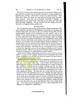 Inspector Narratives - Pennsylvania Northern Coal Field