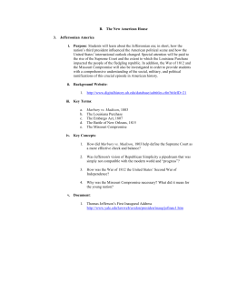 B. The New American House 3. Jeffersonian America i. Purpose