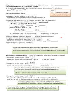 3.3 Properties of Rational Functions