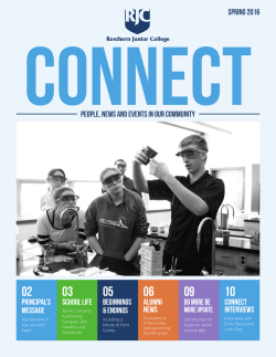 Spring 2016 - Rosthern Junior College