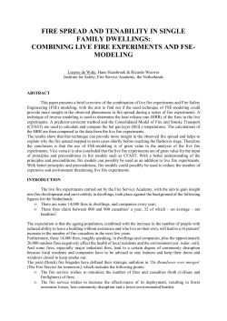 combining live fire experiments and fse- modeling