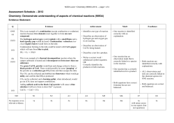 NCEA Level 1 Chemistry (90934) 2012