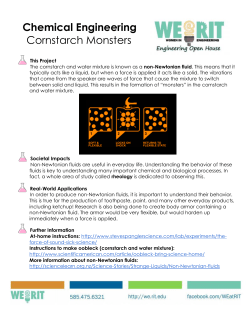 Chemical Engineering Cornstarch Monsters
