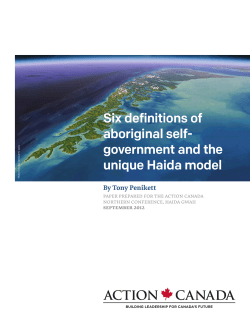 Six definitions of aboriginal self- government and the