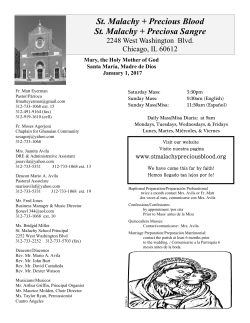 PDF - St. Malachy + Precious Blood