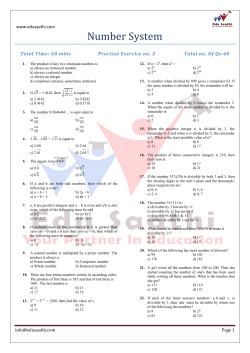 Number System