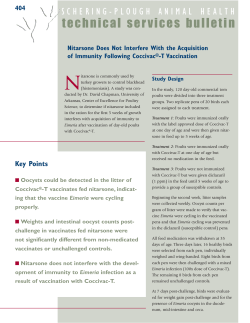 Nitarsone Does Not Interfere With the Acquisition of Immunity