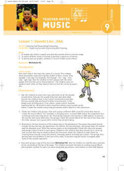 Music - Learning GAA