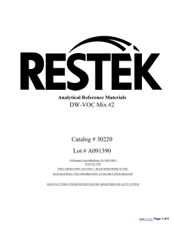 Catalog # 30220 Lot # A091390 DW-VOC Mix #2