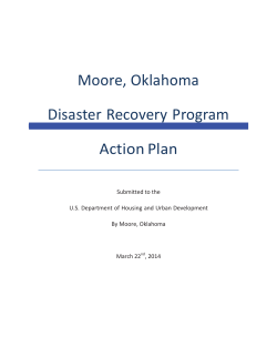 Moore, Oklahoma Disaster Recovery Program Action