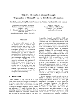 Objective Hierarchy of Abstract Concepts