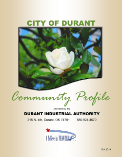 city of durant - Durant Industrial Authority