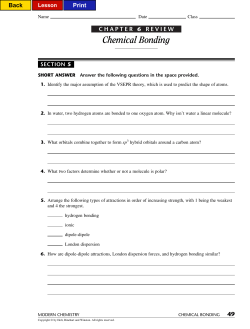 Covalent study guide and KEY