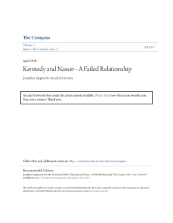 Kennedy and Nasser - A Failed Relationship