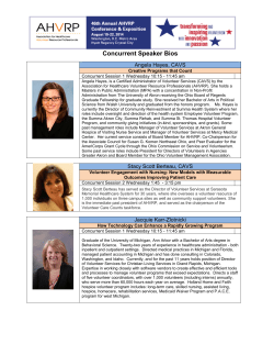 Concurrent Speaker Bios