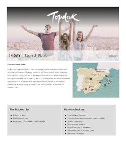 14 DAY | Spanish Fiesta