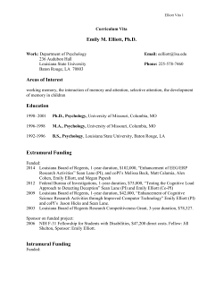Curriculum Vitae - Louisiana State University