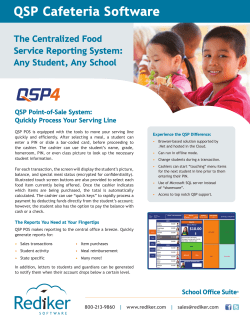 QSP Cafeteria Software