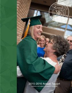 2015-2016_HFCHSAnnualReport - Holy Family Catholic High School