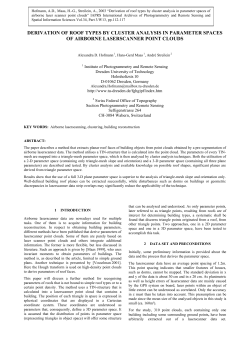 derivation of roof types by cluster analysis in