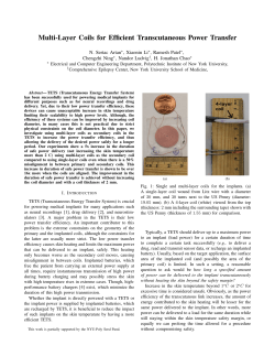 Multi-Layer Coils for Efficient Transcutaneous