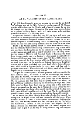 AT EL ALAMEIN UNDER AUCHINLEC K N 30th June Rommel `s