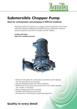 Submersible Chopper Pump