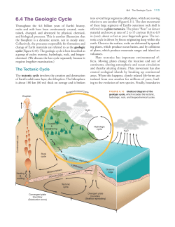 6.4 The Geologic Cycle