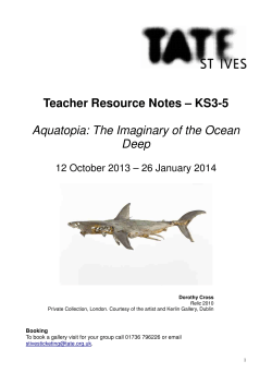 Aquatopia teachers` notes KS3-5