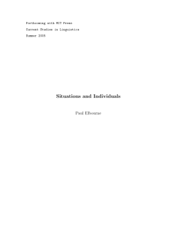 Situations and Individuals