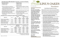 Newsletter - Linus Oakes Retirement Village