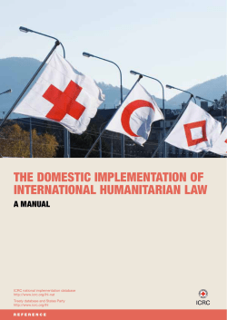 the domestic implementation of international humanitarian law
