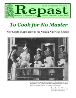 To Cook for No Master